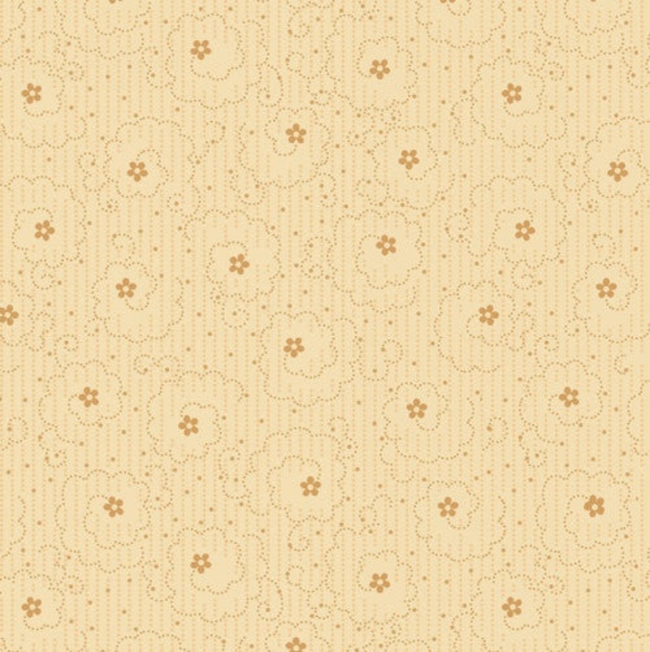 Fabric Henry Glass Cream Small Flowers Linen Closet by the Quarter Yard 8570-44